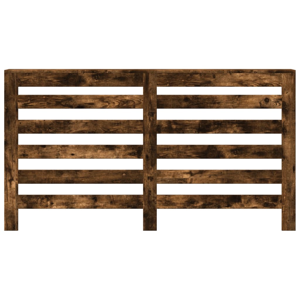 vidaXL Radiator Cover Smoked Oak 149 x 20 x 82 cm Engineered Wood 3