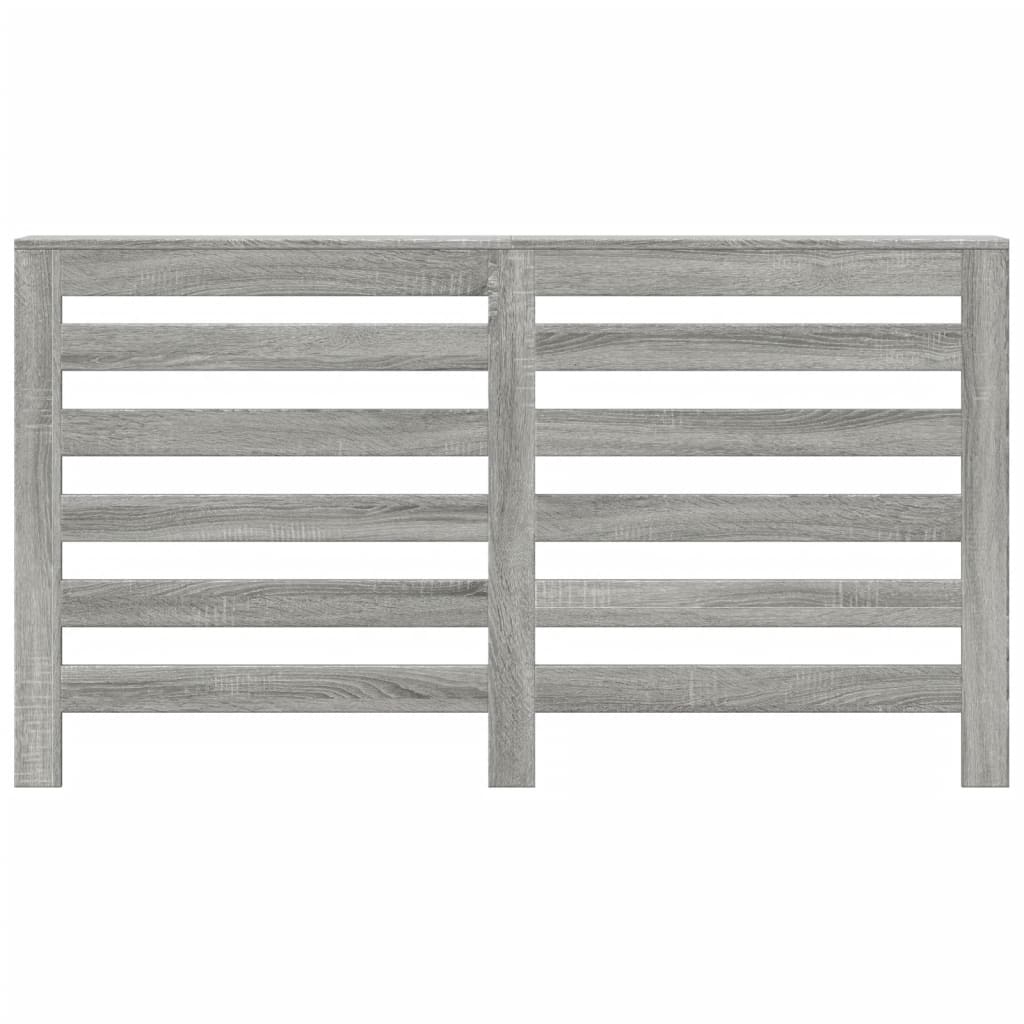 vidaXL Radiator Cover Grey Sonoma 149 x 20 x 82 cm Engineered Wood 3