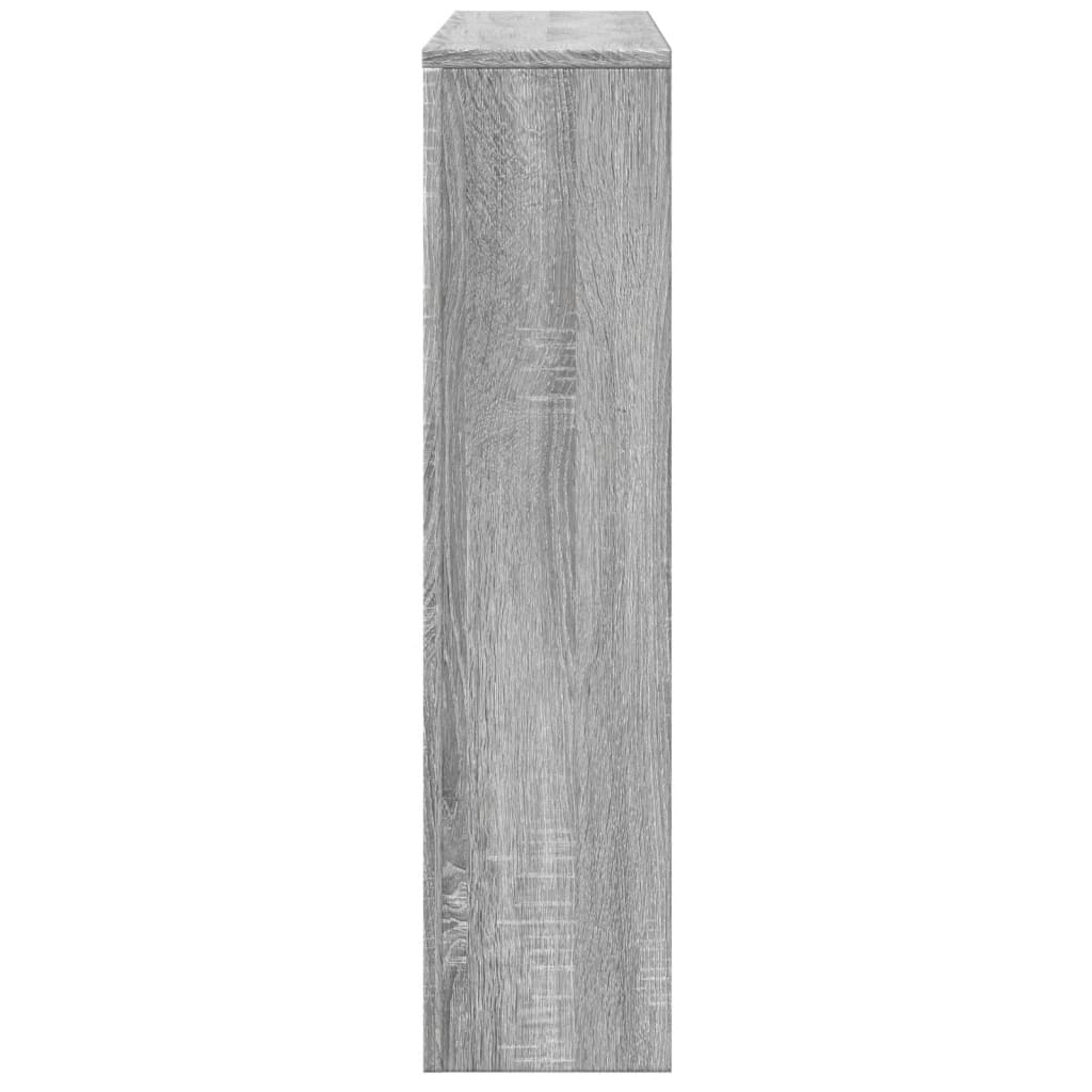 vidaXL Radiator Cover Grey Sonoma 149 x 20 x 82 cm Engineered Wood 5