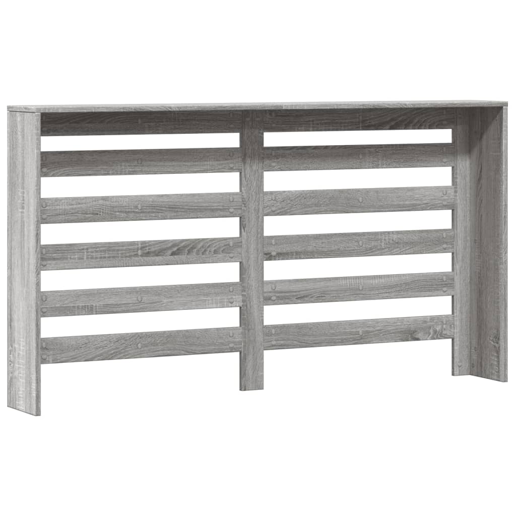 vidaXL Radiator Cover Grey Sonoma 149 x 20 x 82 cm Engineered Wood 4