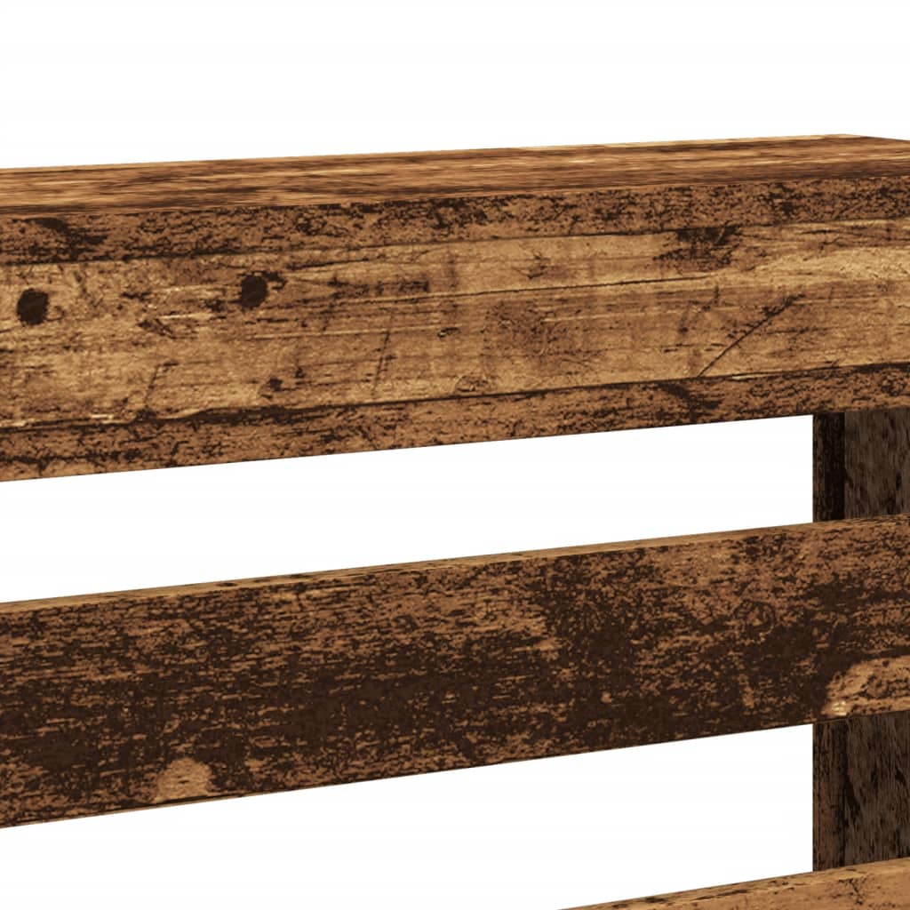 vidaXL Radiator Cover Old Wood 149 x 20 x 82 cm Engineered Wood 6