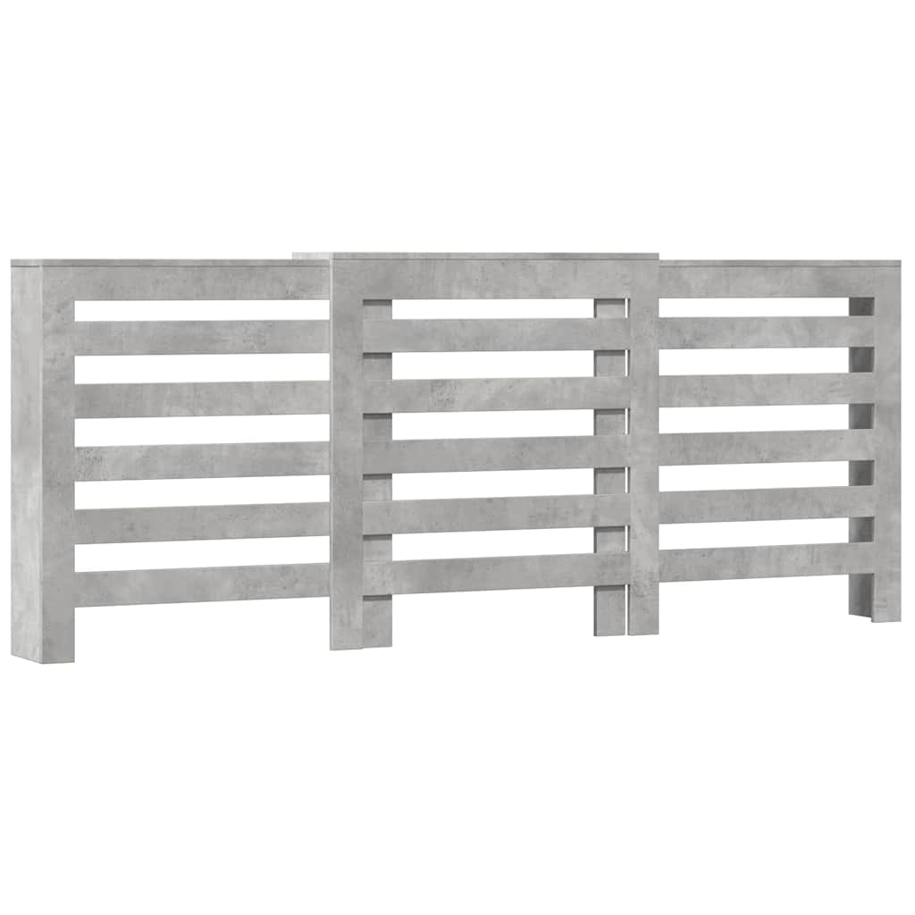 vidaXL Radiator Cover Concrete Grey 205 x 21.5 x 83.5 cm 2