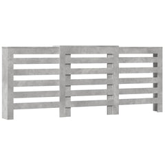 vidaXL Radiator Cover Concrete Grey 205 x 21.5 x 83.5 cm 2