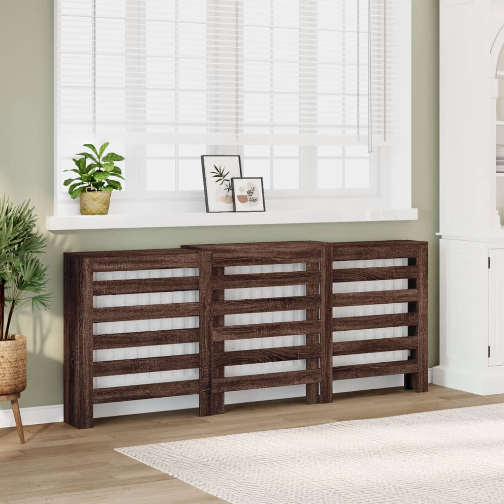 vidaXL Radiator Cover 205x21.5x83.5 cm Engineered Wood