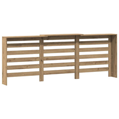 vidaXL Radiator Cover Oak 205 x 21.5 x 83.5 cm Engineered Wood 4
