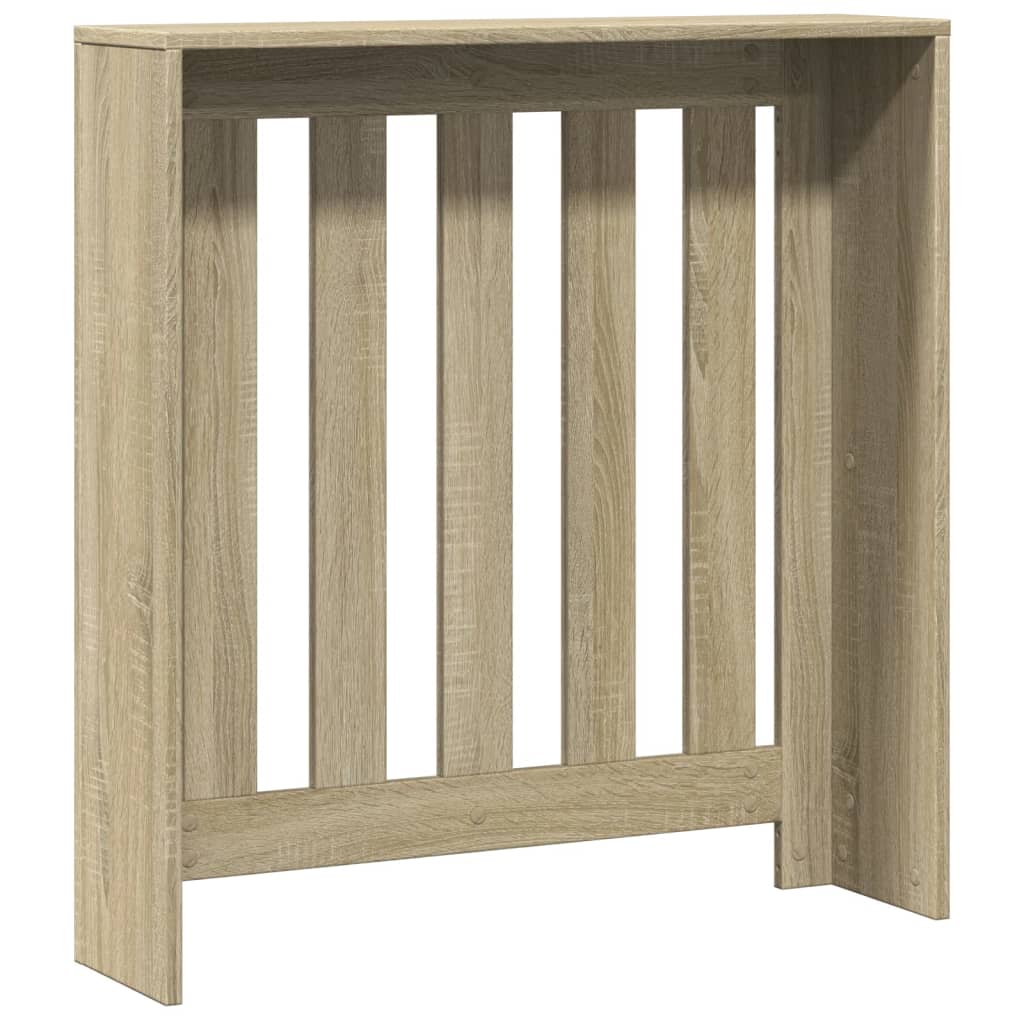 vidaXL Radiator Cover Sonoma Oak 78 x 20 x 82 cm Engineered Wood 4