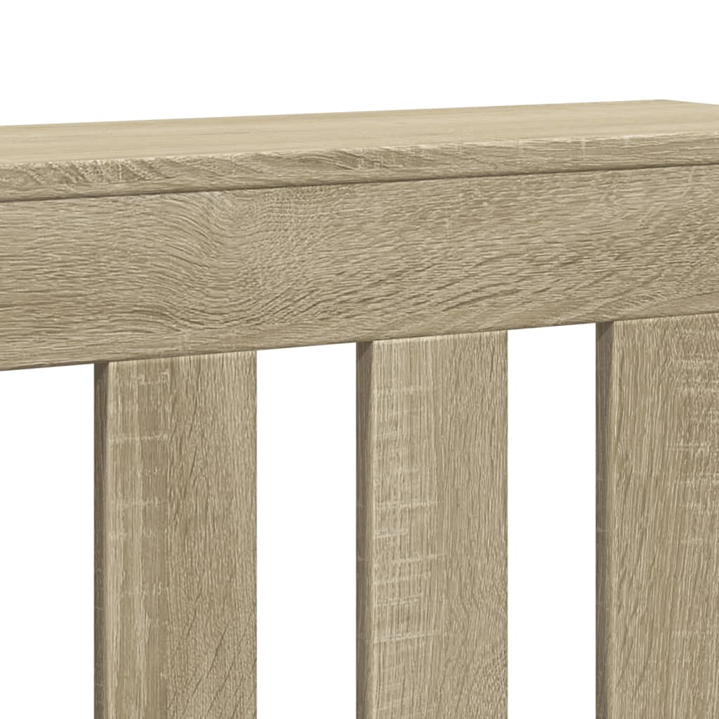 vidaXL Radiator Cover Sonoma Oak 78 x 20 x 82 cm Engineered Wood 6