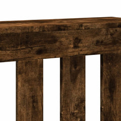 vidaXL Radiator Cover Smoked Oak 78 x 20 x 82 cm Engineered Wood 6
