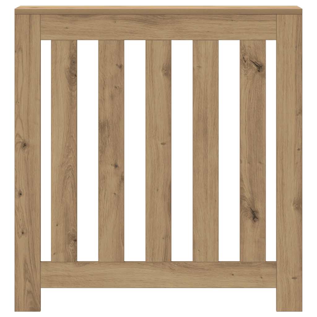 vidaXL Radiator Cover Oak 78 x 20 x 82 cm Engineered Wood 3