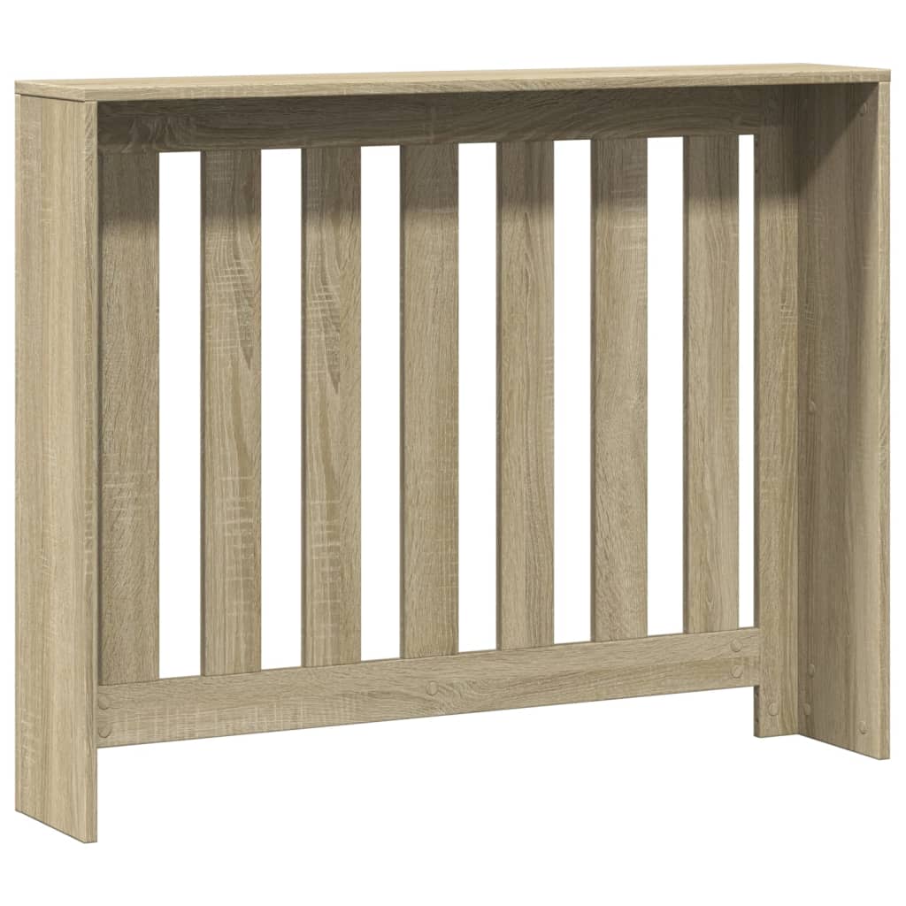 vidaXL Radiator Cover Sonoma Oak 104 x 20 x 82 cm Engineered Wood 5