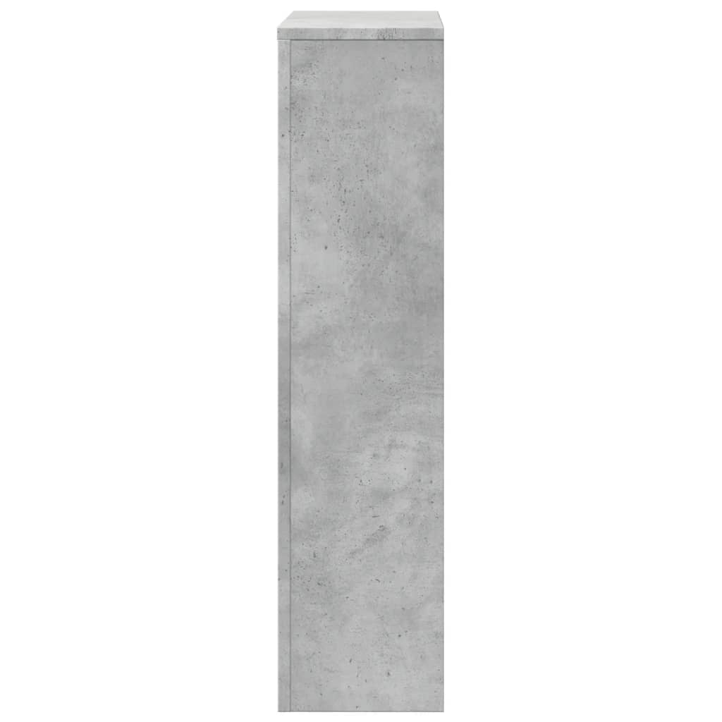 vidaXL Radiator Cover Concrete Grey 104 x 20 x 82 cm Engineered Wood 5