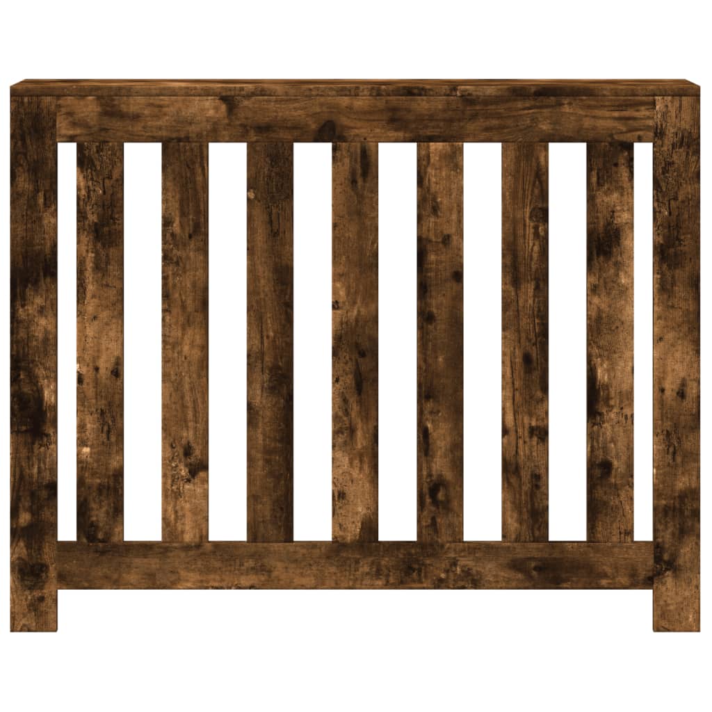 vidaXL Radiator Cover Smoked Oak Engineered Wood 3