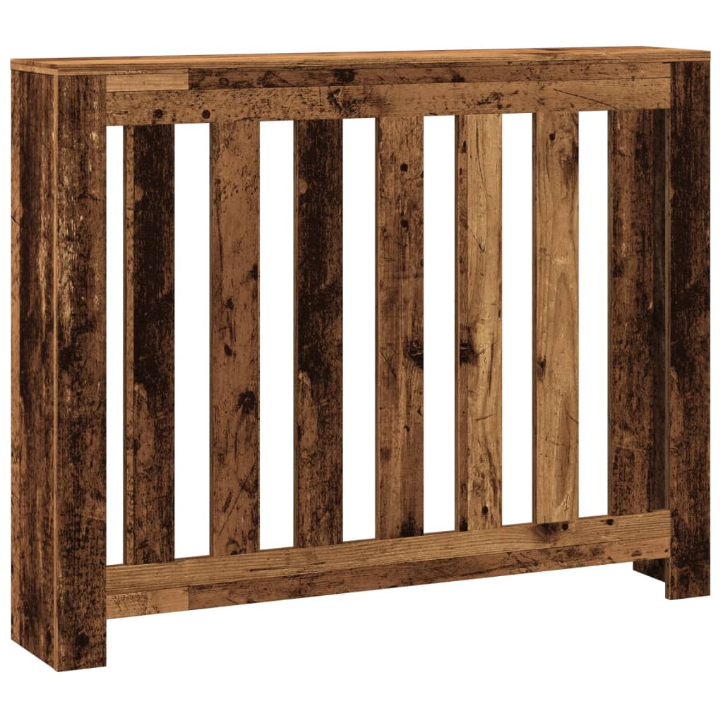 vidaXL Radiator Cover Old Wood 104 x 20 x 82 cm Engineered Wood 2