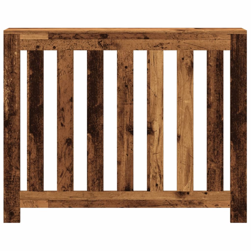 vidaXL Radiator Cover Old Wood 104 x 20 x 82 cm Engineered Wood 3