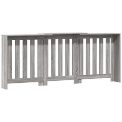 vidaXL Radiator Cover Grey Sonoma 205 x 21.5 x 83.5 cm Engineered Wood 4