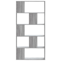 vidaXL Bookcase 5-Tier Grey Sonoma 80,5x23,5x162,5 cm Engineered Wood 2