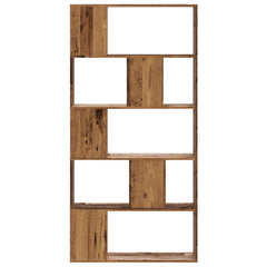 vidaXL Bookcase 5-Tier Old Wood 80,5x23,5x162,5 cm Engineered Wood 3
