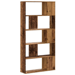 vidaXL Bookcase 5-Tier Old Wood 80,5x23,5x162,5 cm Engineered Wood 4