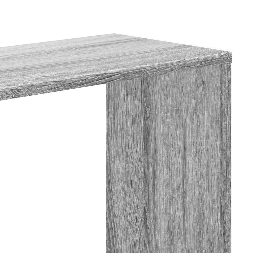 vidaXL Bookcase 5-Tier Grey Sonoma 45x23,5x162,5 cm Engineered Wood 6