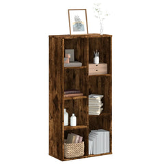 Bookcase Engineered Wood in Smoked Oak