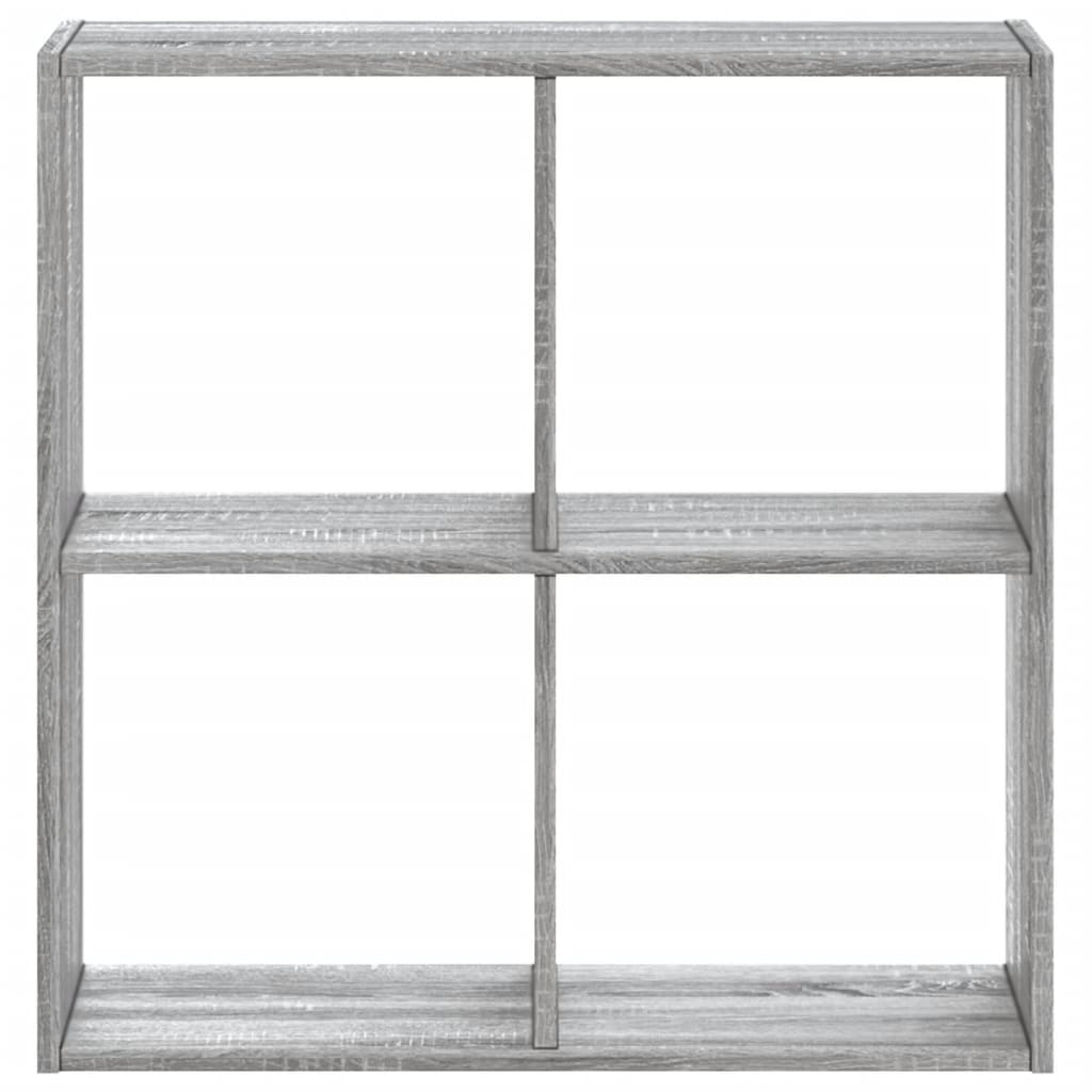 vidaXL Bookcase Grey Sonoma 68,5x32x68,5 cm Engineered Wood 4