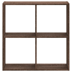 vidaXL Bookcase Brown Oak 68,5x32x68,5 cm Engineered Wood 4