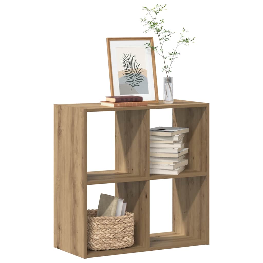 vidaXL Bookcase Artisian Oak 68,5x32x68,5 cm Engineered Wood 3