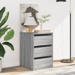 Corner Chest of Drawers 40x41x58 cm Engineered Wood Height 58 cm Width 40 cm Grey sonoma