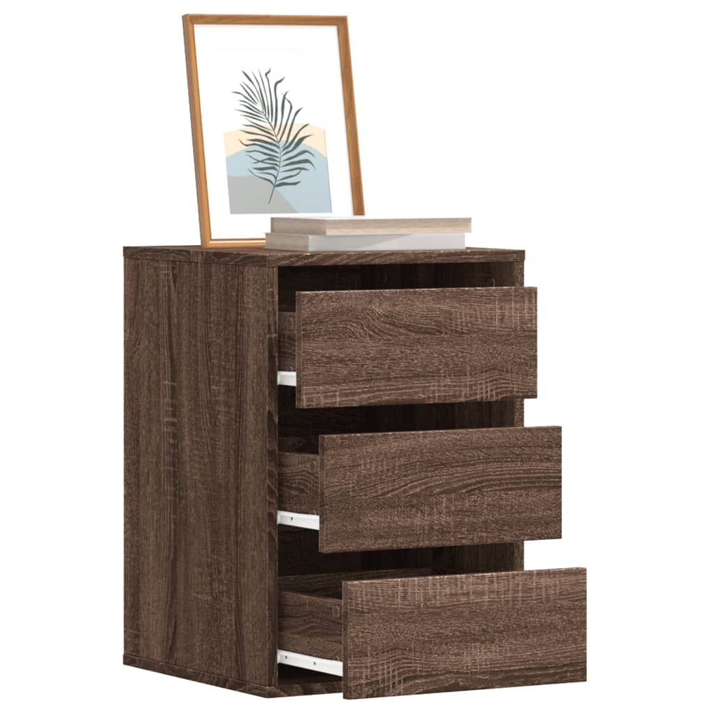 vidaXL Corner Chest of Drawers 40x41x58 cm Engineered Wood