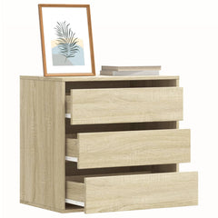 Corner Chest of Drawers 60x41x58 cm Engineered Wood Sonoma oak