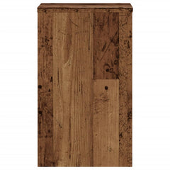 vidaXL Plant Stand 2 pcs Old Wood 30 x 30 x 50 cm Engineered Wood 4