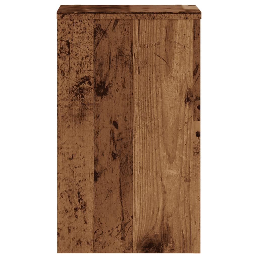 vidaXL Plant Stand 2 pcs Old Wood 30 x 30 x 50 cm Engineered Wood 6