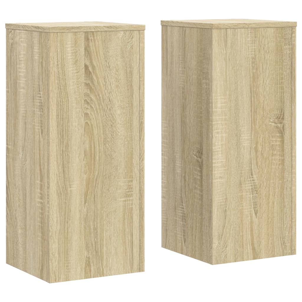 vidaXL Plant Stand 2 pcs Sonoma Oak 30 x 30 x 70 cm Engineered Wood 2