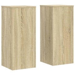 vidaXL Plant Stand 2 pcs Sonoma Oak 30 x 30 x 70 cm Engineered Wood 2