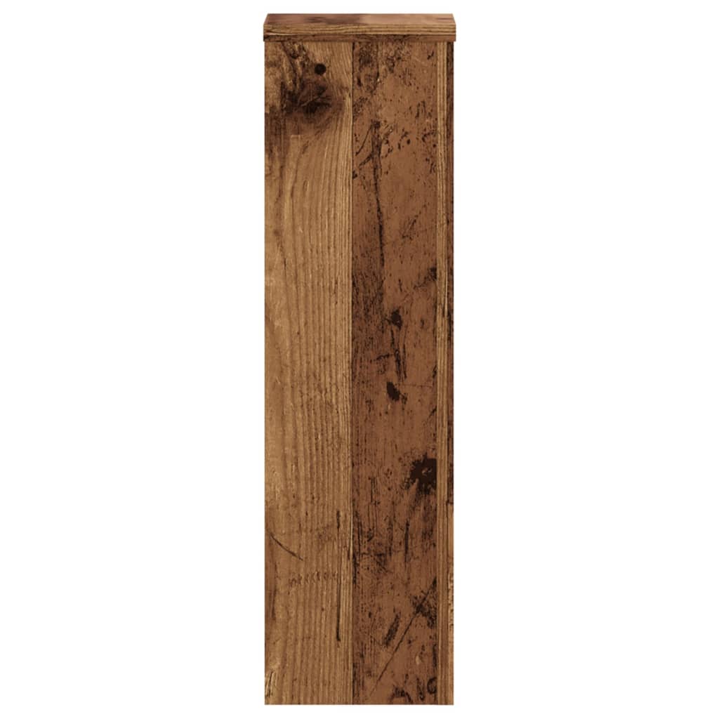 vidaXL Plant Stand 2 pcs Old Wood 17 x 17 x 60 cm Engineered Wood 4