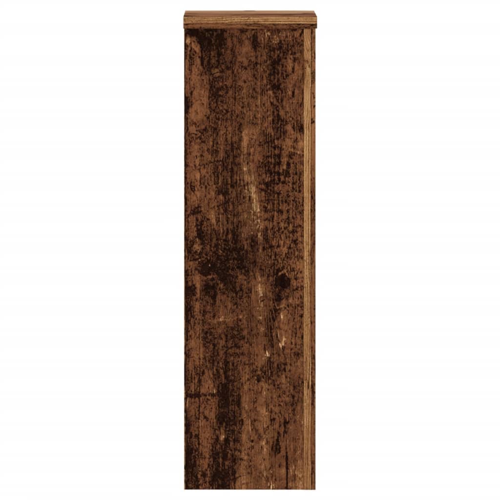 vidaXL Plant Stand 2 pcs Old Wood 17 x 17 x 60 cm Engineered Wood 6