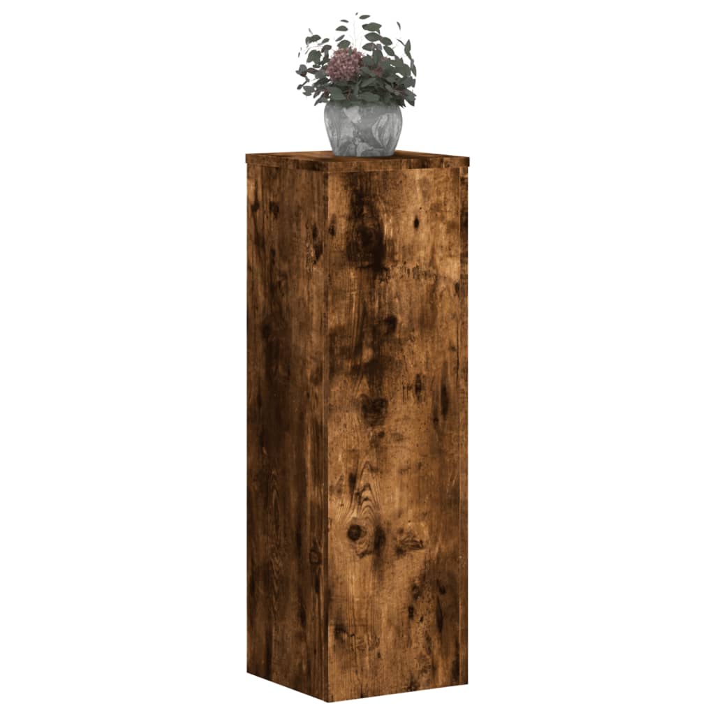 Plant Stand 2pcs Engineered Wood Width 25 cm Smoked oak