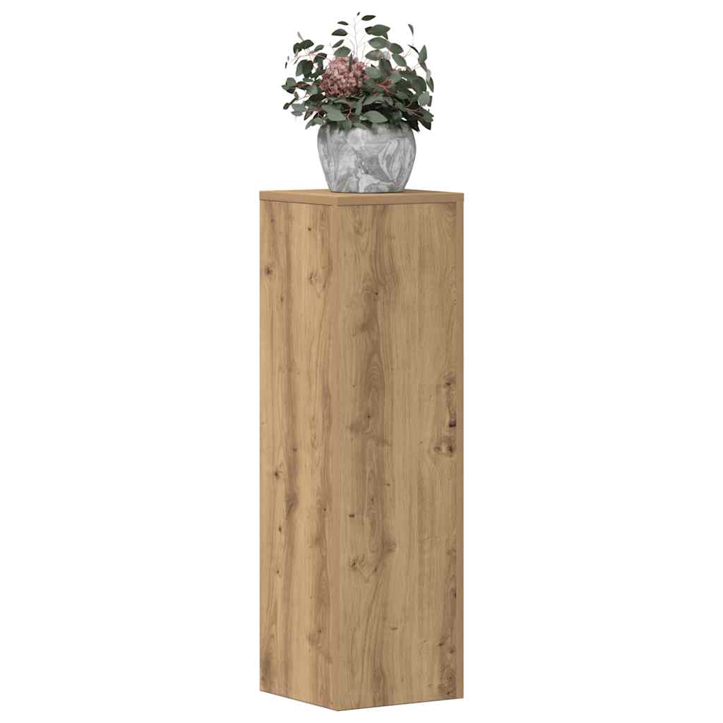 Plant Stand 2pcs Engineered Wood Width 25 cm Oak