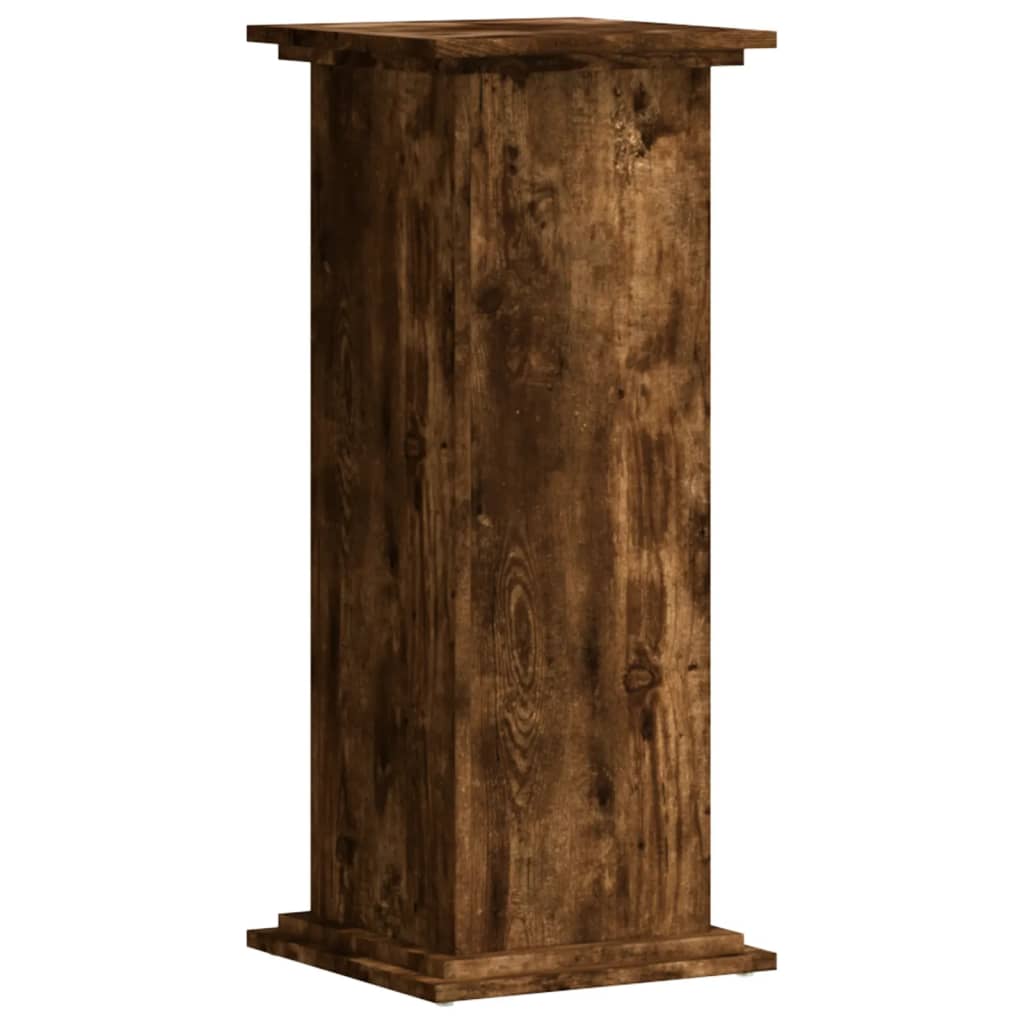 vidaXL Plant Stand Smoked Oak 33 x 33 x 80 cm Engineered wood 2