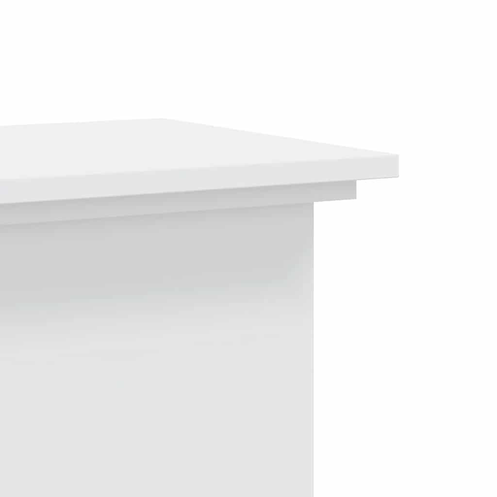vidaXL Plant Stand White 33 x 33 x 100 cm Engineered wood 6