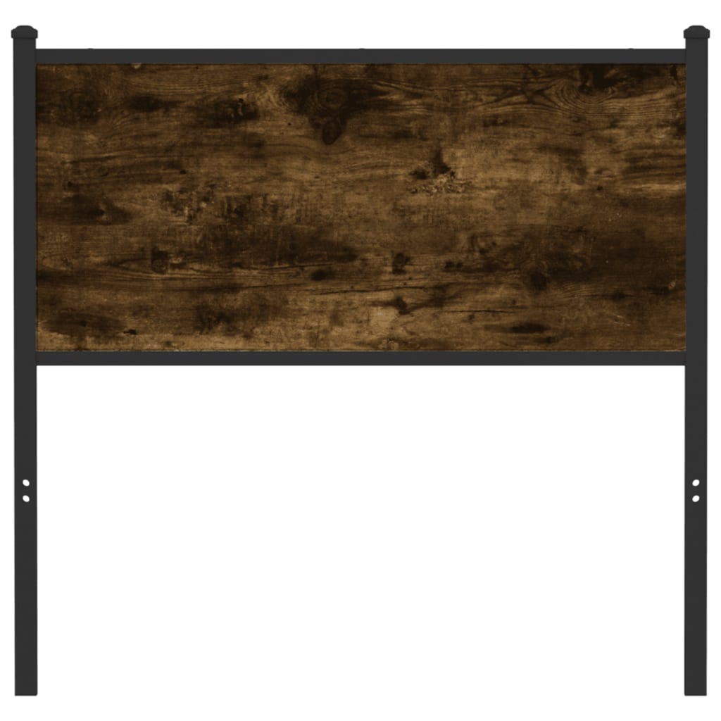 vidaXL Replace Headboard Smoked Oak 75 cm Engineered Wood and Steel 3
