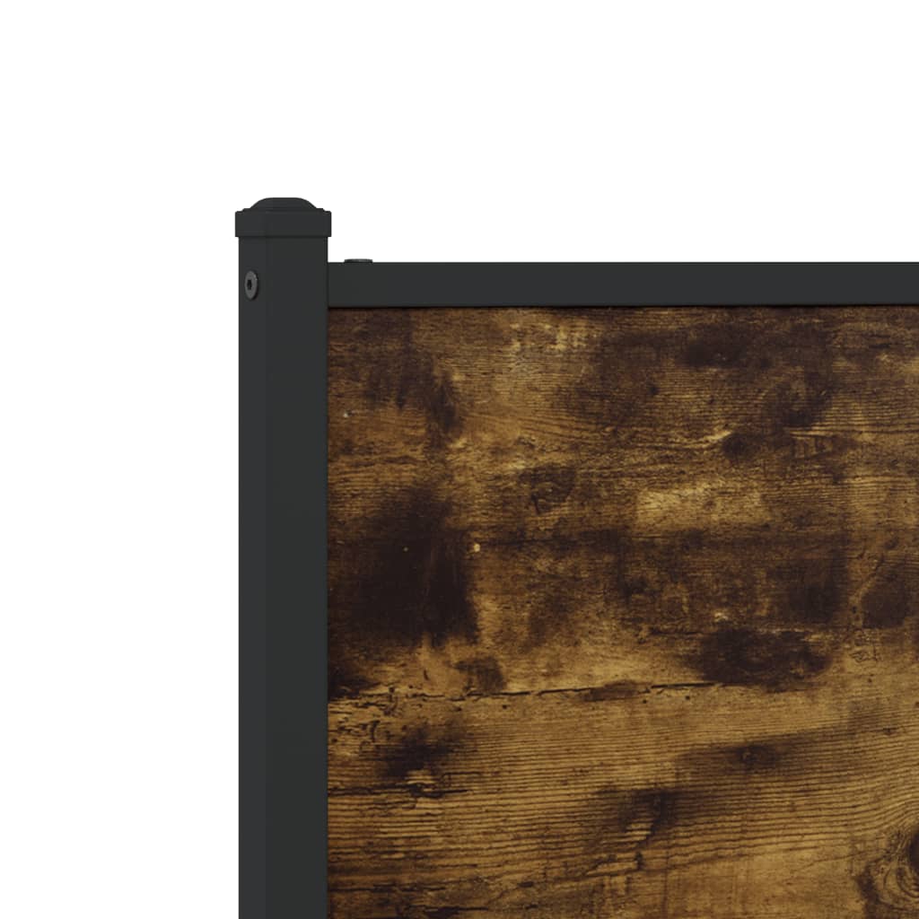 vidaXL Replace Headboard Smoked Oak 90 cm Engineered Wood and Steel 6
