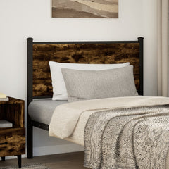 vidaXL Replace Headboard Smoked Oak 100 cm Engineered Wood and Steel 2
