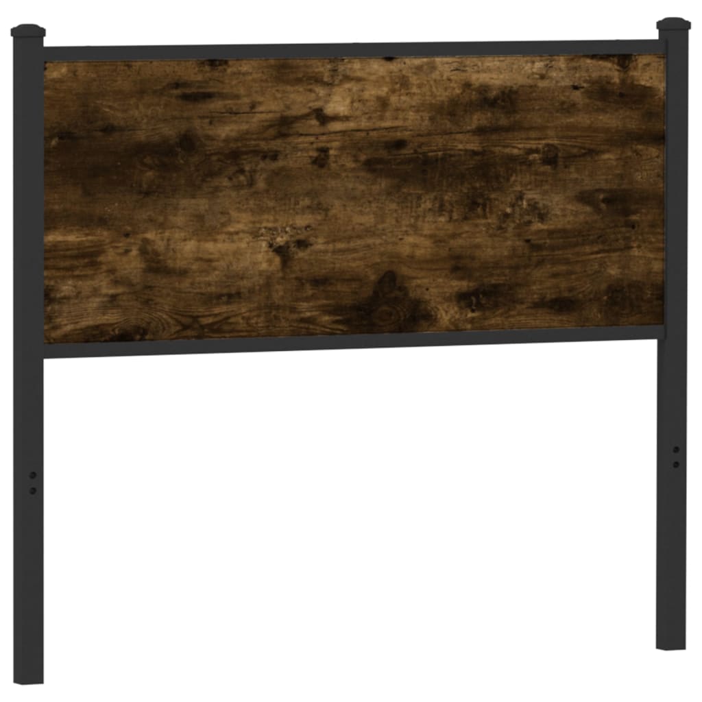 vidaXL Replace Headboard Smoked Oak 100 cm Engineered Wood and Steel 5