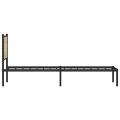 vidaXL Metal Bed Frame without Mattress Sonoma Oak 80x200 cm 6