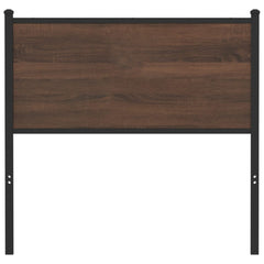 vidaXL Replace Headboard Brown Oak 75 cm Engineered Wood and Steel 3