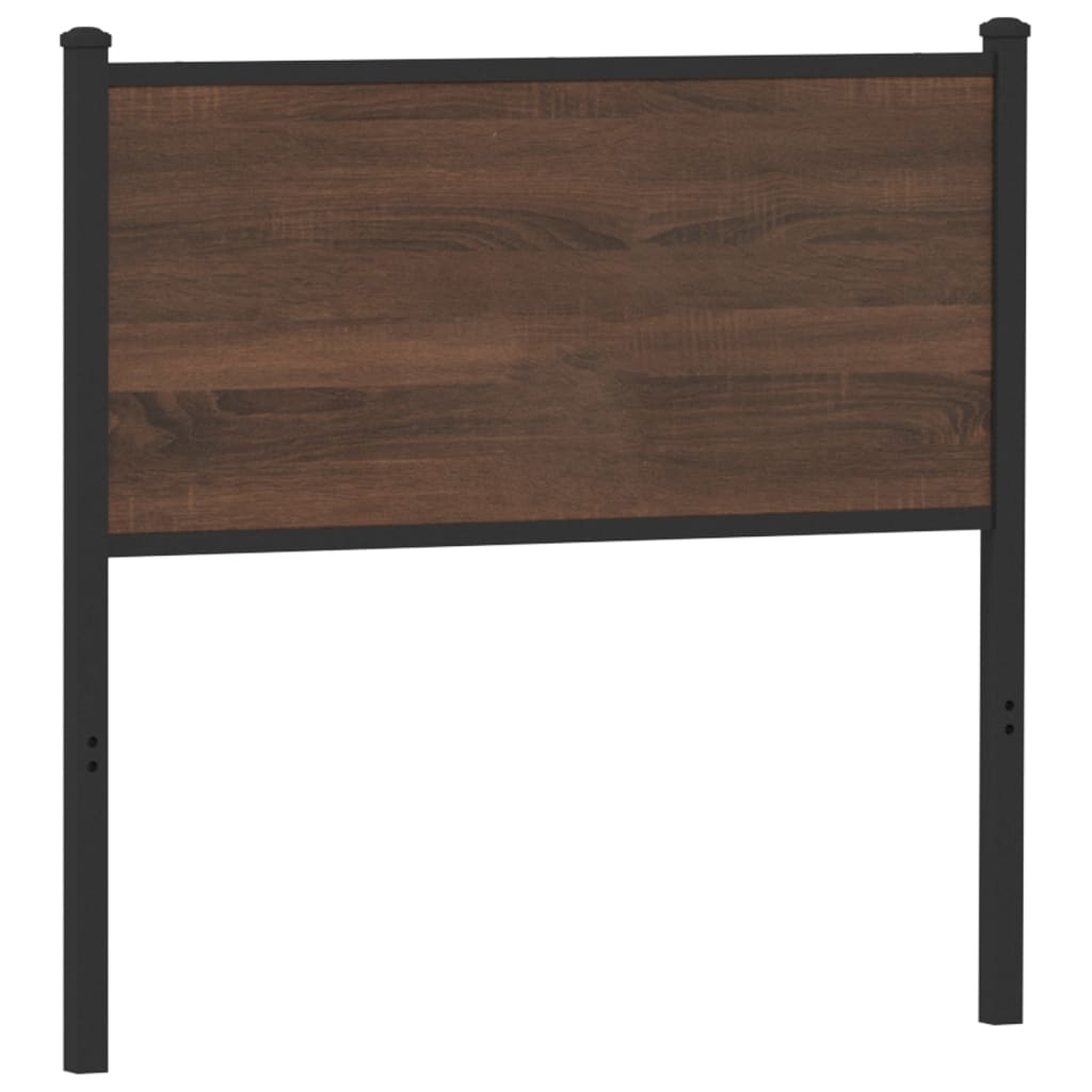 vidaXL Replace Headboard Brown Oak 75 cm Engineered Wood and Steel 5