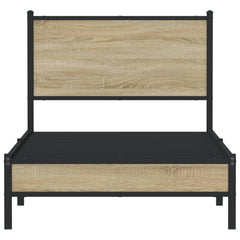 vidaXL Metal Bed Frame without Mattress Sonoma Oak 80x200 cm 5