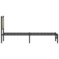 vidaXL Metal Bed Frame without Mattress Sonoma Oak 80x200 cm 6