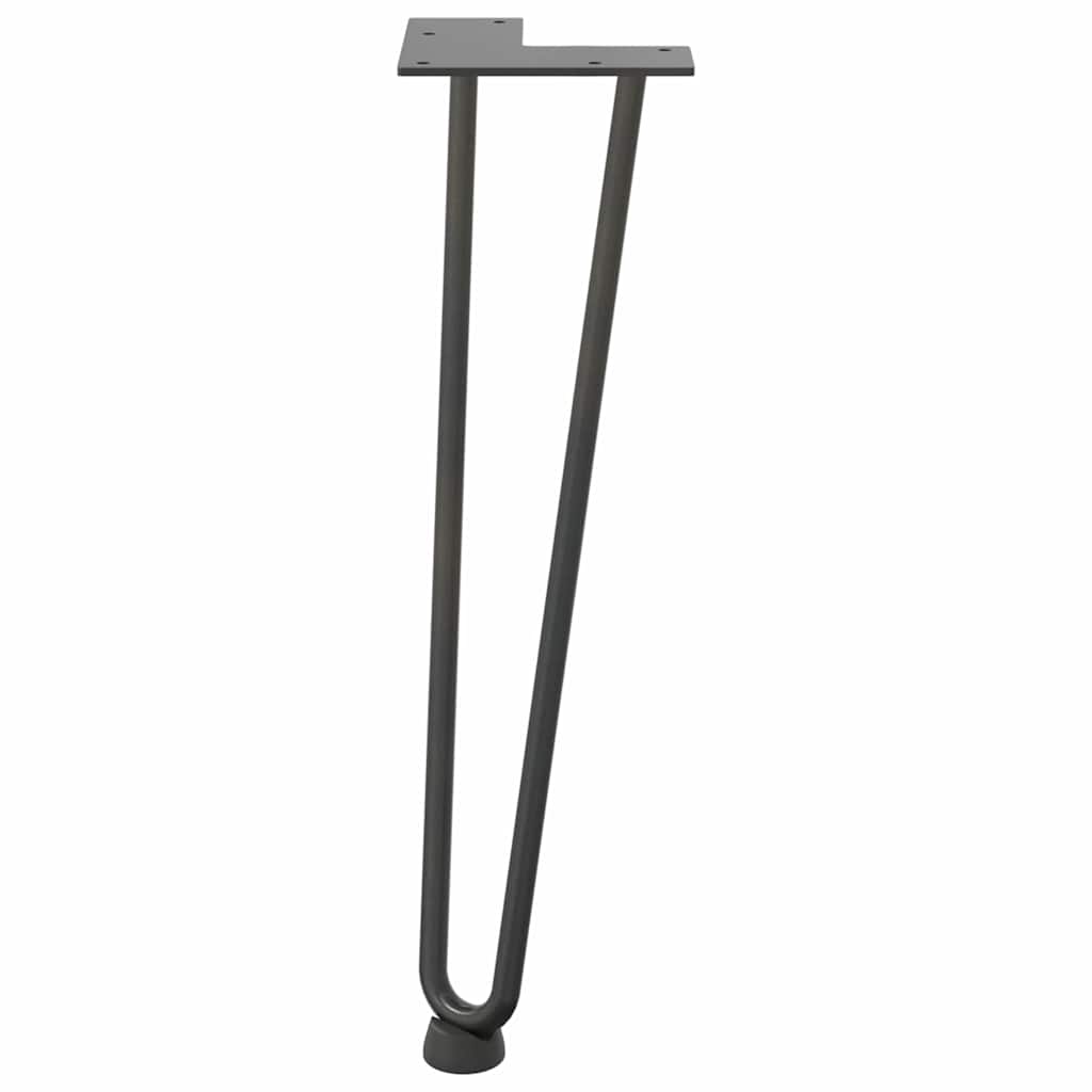 vidaXL Hairpin Legs for Coffee Table 4 pcs Anthracite 42 cm Solid Steel 5